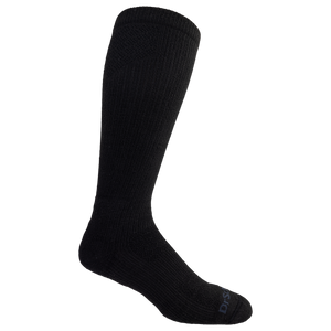 Dr. Scholl's Men's Work Compression Over the Calf Socks 1 Pair Pack - Light Compression, Cushioned Comfort