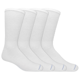 Dr. Scholl's Men's Diabetes & Circulatory Crew Socks 4 Pair Pack - Non-Binding, Cushioned Comfort
