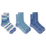 Dr. Scholl's Women's Soothing Spa Chenille Gripper Crew Socks 3 Pair Pack - Lavender & Vitamin E Infused, Cozy Comfort
