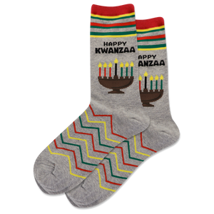 HOTSOX Women's Happy Kwanzaa Crew Sock