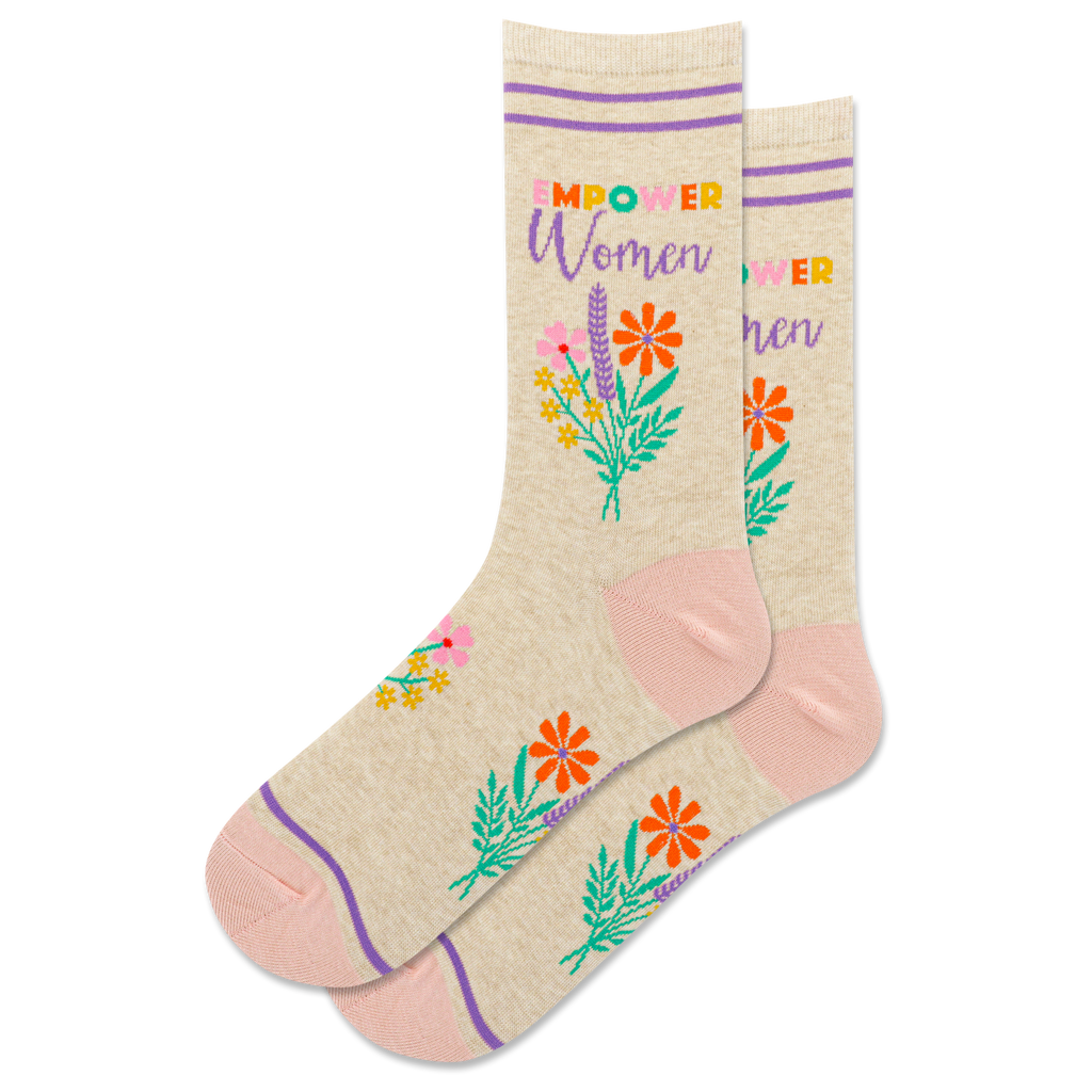 HOTSOX Women's Empower Women Crew Sock Loops & Wales