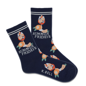 K.Bell Women's Summer Fridays Crew Sock