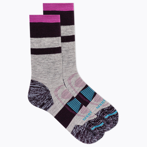 Merrell Merino Wool Zone Cushion Comfort Hiking Crew Sock with Blister Protection and Fast Dry Moisture Wicking