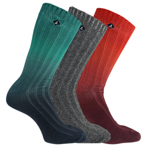 Sperry Men's Printed Ombre Crew Sock Gift Box Set 3 Pair Pack