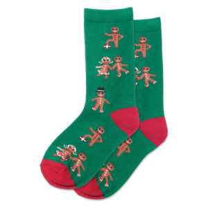 HOTSOX Kid's Gingerbread Cookies Crew Socks