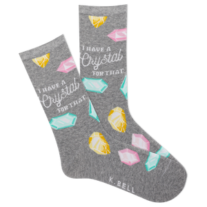 K.Bell Women's I Have a Crystal for That Crew Socks