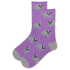 HOTSOX Women's Fuzzy Badger Crew Socks