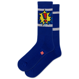 HOTSOX Men's Exclamation Active Crew Socks