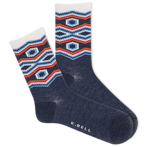 K.Bell Women's Santa Fe Crew Socks