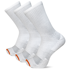 Merrell Cushioned Cotton Crew Sock - Breathable Comfort 3 Pair Pack