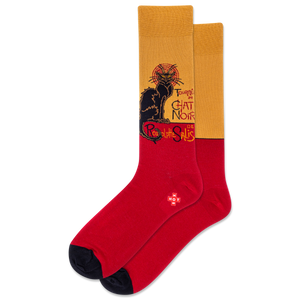HOTSOX Men's Chat Noir Crew