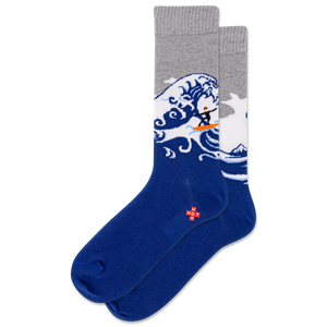 HOTSOX Men's Ride the Wave Crew Socks