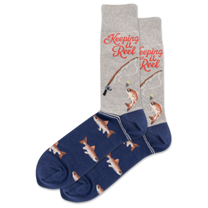 HOTSOX Men's Keeping it Reel Crew Socks