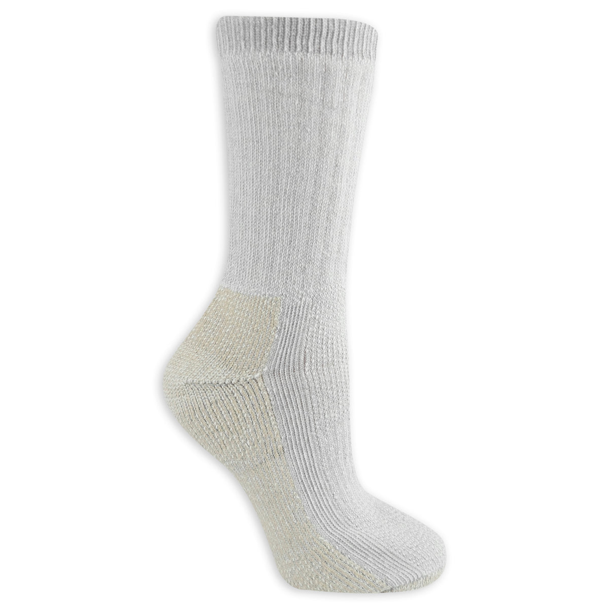 Gray sock on a white background