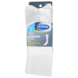 Dr. Scholl's Made in USA Men's Advanced Relief Blister Guard® Crew Socks 2 Pair Pack - Non-Binding, Cushioned Comfort