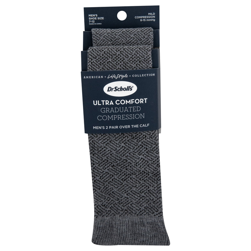 Dr. Scholl's Men's Diabetic Ankle Socks 2-Pack COMFORT & RELIEF MADE IN  USA