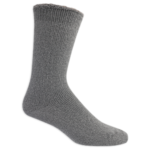 Dr. Scholl's Men's Ultimate Cozy Gripper Crew Socks 2 Pair Pack - Non-Slip Grip, Cozy Comfort