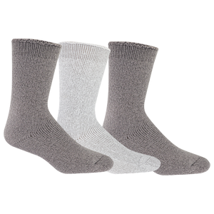 Dr. Scholl's Men's Ultimate Cozy Gripper Crew Socks 3 Pair Pack - Non-slip Grip, Cozy Comfort