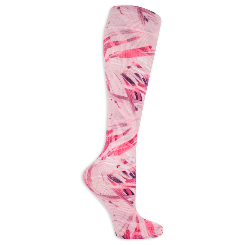Dr. Scholl's Women's Graduated Compression Brush Print Knee High Socks