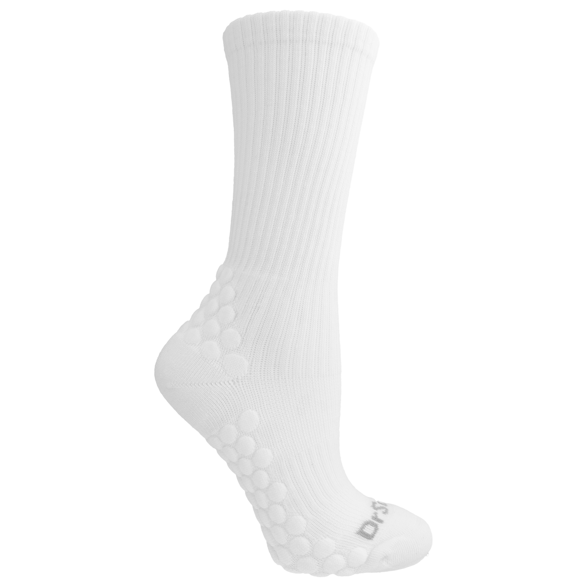 White sock on a white background