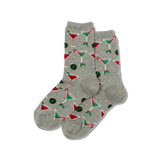 HOTSOX Women's Christmas Cocktails Crew Sock