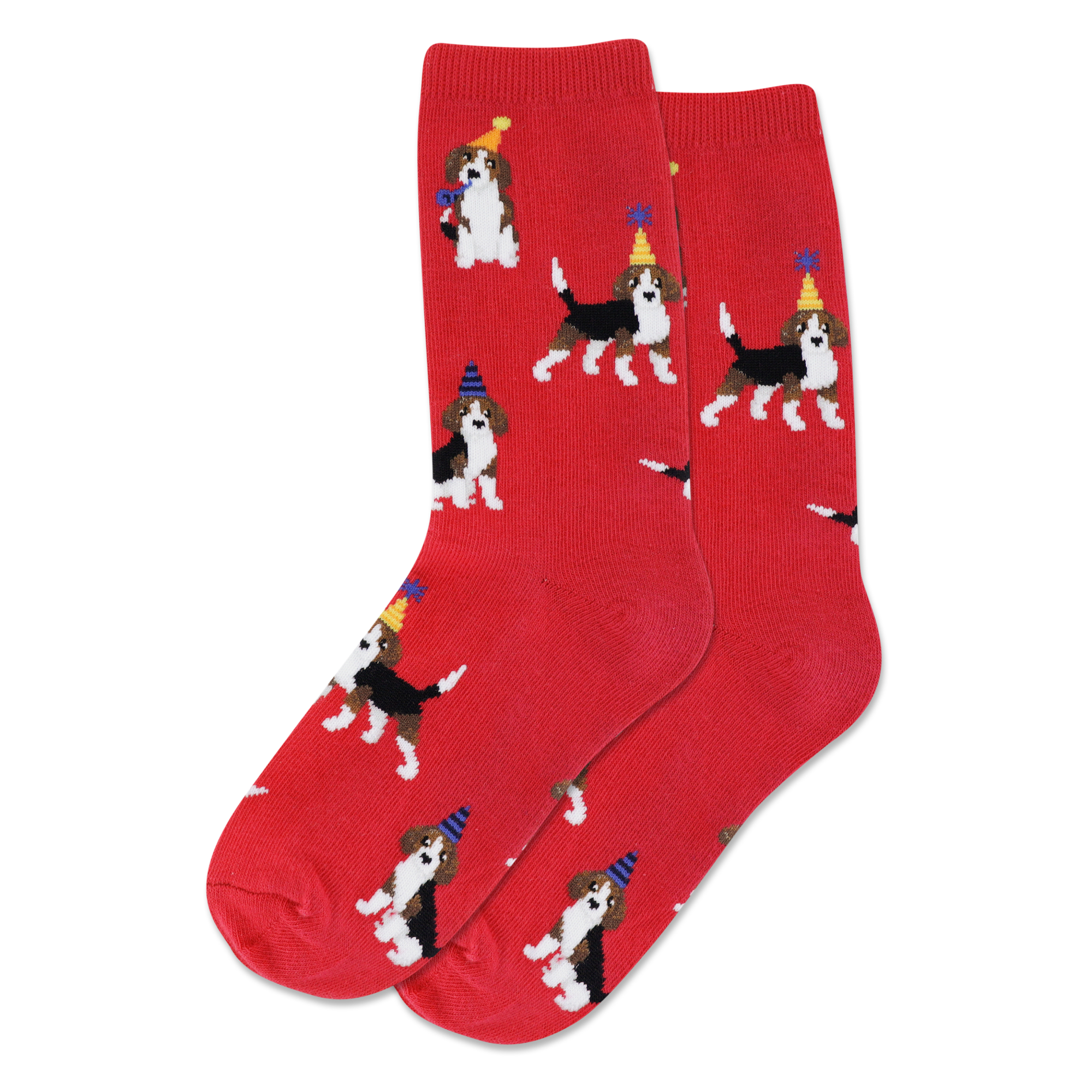 HOTSOX Kid's Party Beagle Crew Socks – Loops & Wales