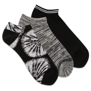 HOTSOX Men's Knit Radial Tie Dye Low Cut Socks 3 Pack