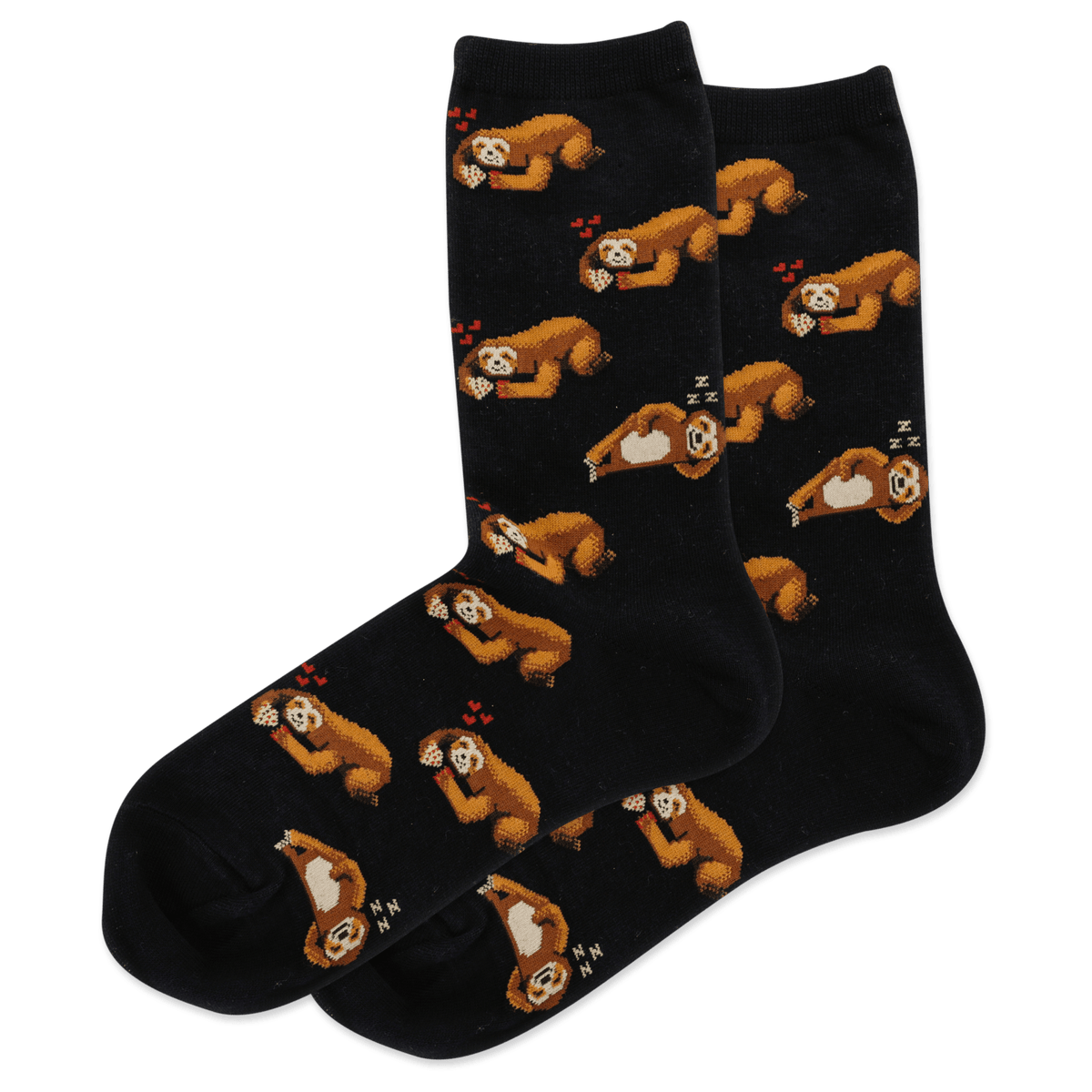 Women's Pizza Sloth Crew Socks