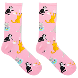 HOTSOX Women's Bad Cats Crew Sock thumbnail