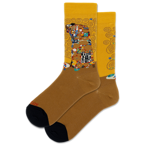 Socks with artistic design on a white background