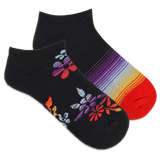 HOTSOX Women's Ombre Floral Low Cut Sock 2 Pack
