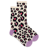 HOTSOX Women's Animal Print Non-Skid Slipper Sock