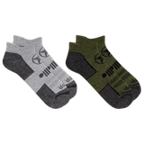 Jeep® Men's Wool Blend Trail No Show Socks 2 Pair Pack - Breathable, Cushioned Comfort