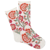K.Bell Women's Romantic Floral Roll Top Crew