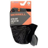 Merrell Ultra Light and Durable Trail Running Low Cut Tab Sock with Blister Protection