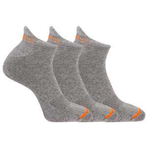 Merrell Cushioned Cotton Low Cut Tab Sock - Breathable Comfort 3 Pair Pack
