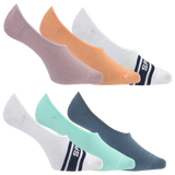 Sperry Women's Basic Eco-Friendly Sneaker Liner 6 Pair Pack - Non-Slip Heel Gripper