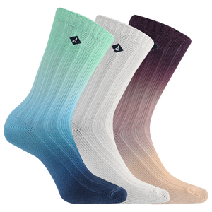 Sperry Women's Printed Ombre Crew Sock Gift Box Set 3 Pair Pack