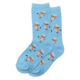 HOTSOX Kid's Skating Reindeer Crew Socks