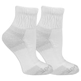 Two pairs of ankle socks in white with the Dr. Scholl's brand logo. thumbnail