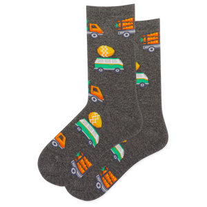 HOTSOX Kid's Easter Trucks Crew Socks
