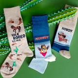 HOTSOX Men's Meowdy Crew Sock