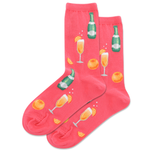 Hot Pink HOTSOX Women's Mimosa Crew Sock