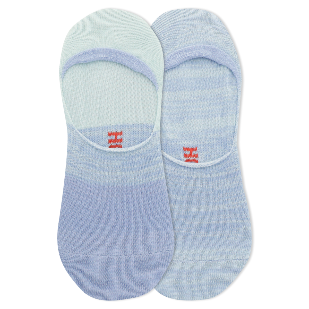 Blue HOTSOX Women's Colorblock Random 2 Pack Liner Socks