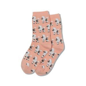HOTSOX Kid's Poodles Crew Socks
