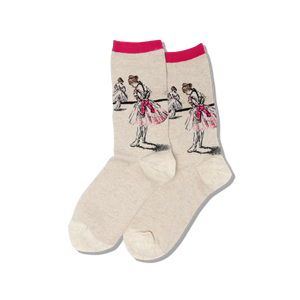 HOTSOX Women'sDegas' Study of a Dancer Crew Socks