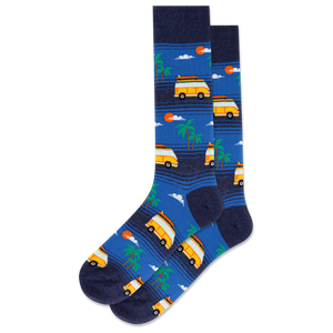HOTSOX Men's Beach Van Crew Socks