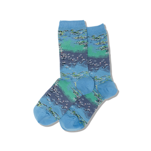 HOTSOX Women'sMonet's Water Lilies Socks