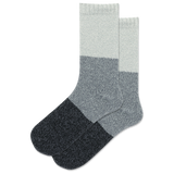 HOTSOX Women's Color Block Boot Crew Socks thumbnail