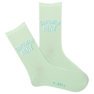 K.Bell Women's Empowermint Crew Socks